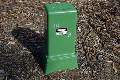 green electric transformer box|green electrical box outside house.